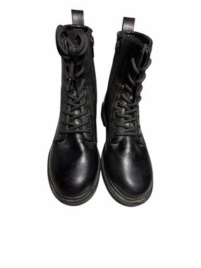 Women’s Tredsafe Black Lace-Up Combat Boots Sz 6.5